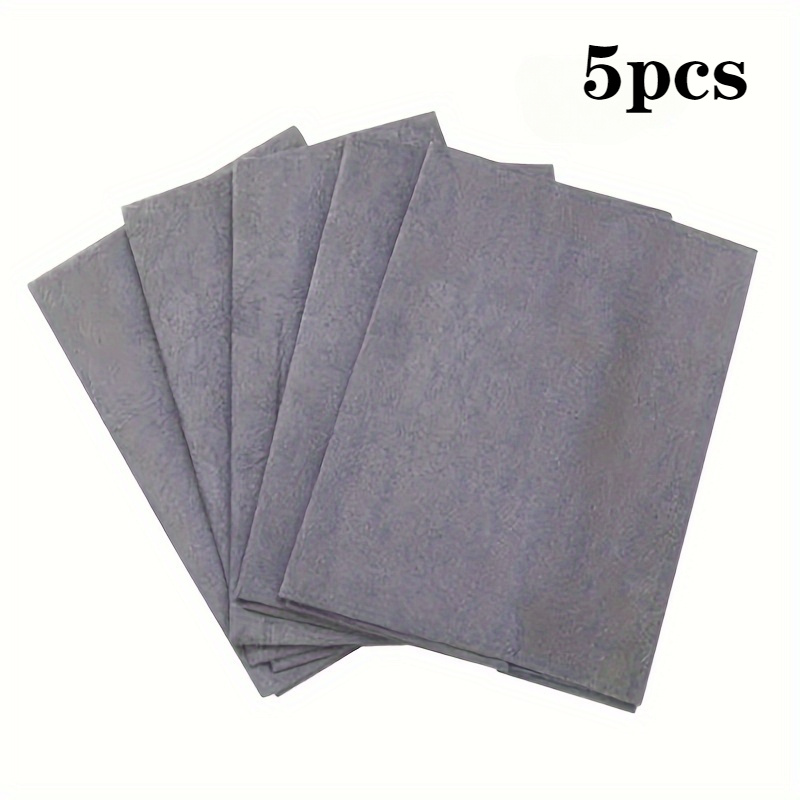 5pcs magic cloth for wiping glass cloth without leaving marks, special waterless printing cloth for wiping mirror artifacts, gray glass towel