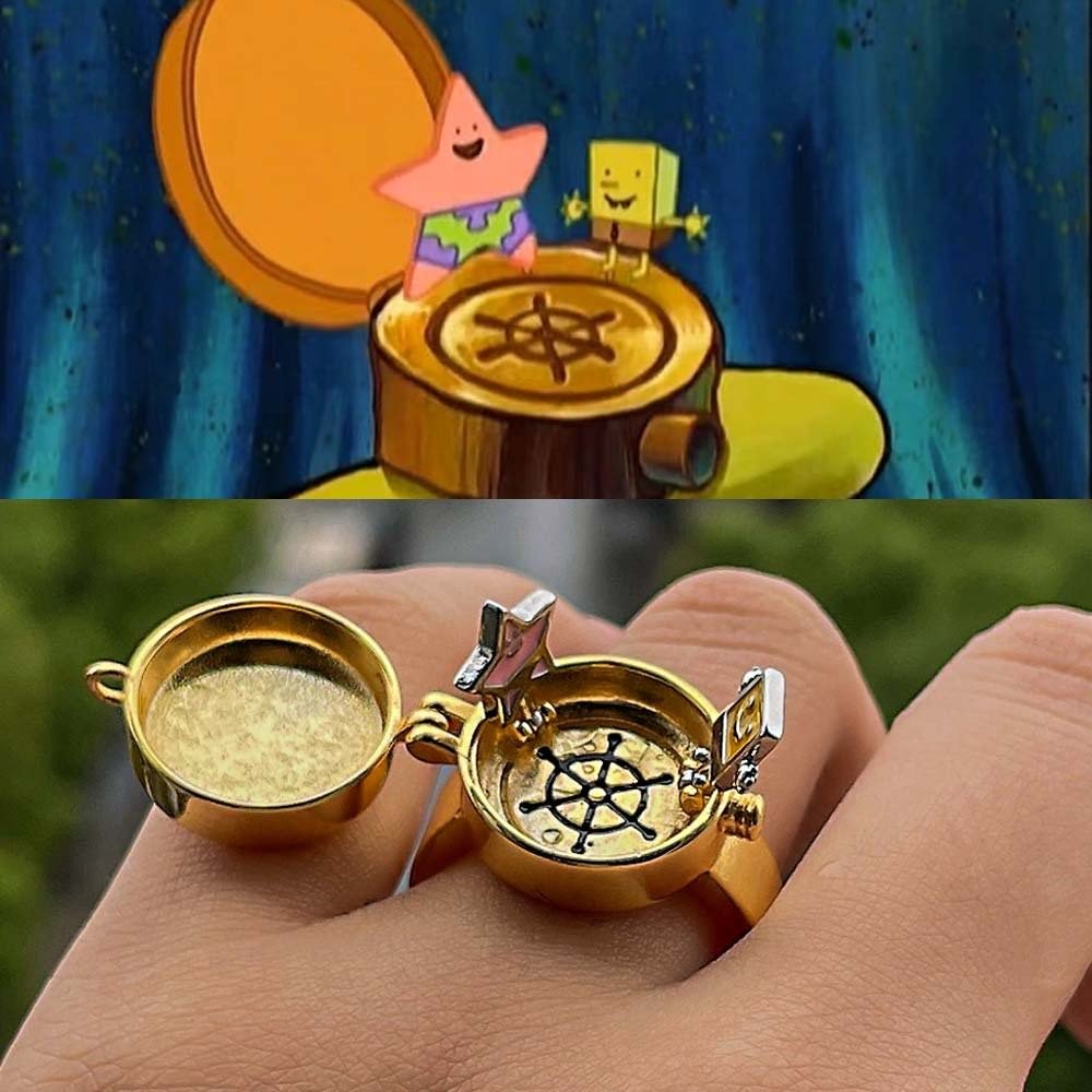 The BFF Ring- Best Friends Forever Sponge Bob edition