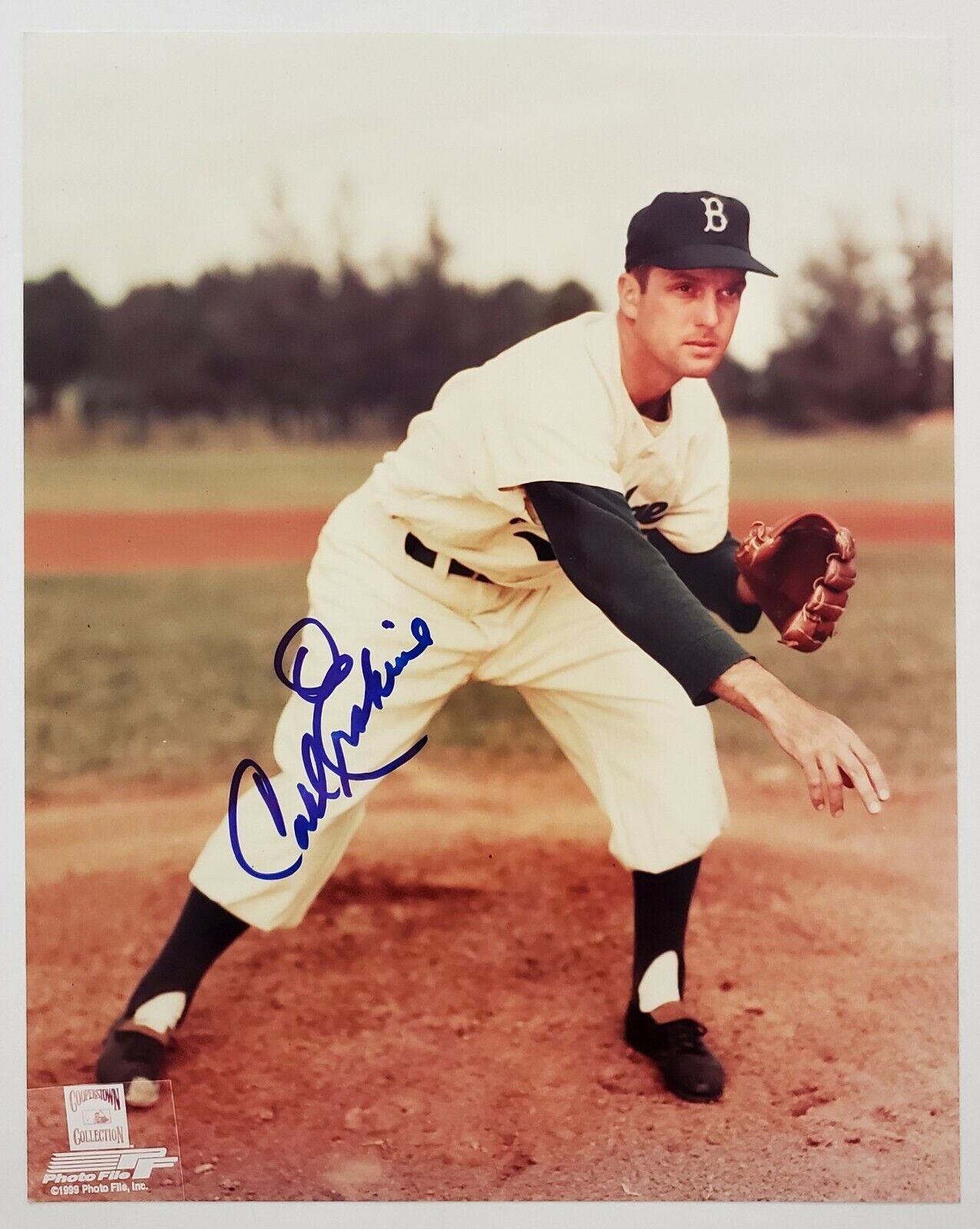 Carl Erskine Signed 8x10 Photo Poster painting MLB Brooklyn Dodgers Pitcher LEGEND RAD