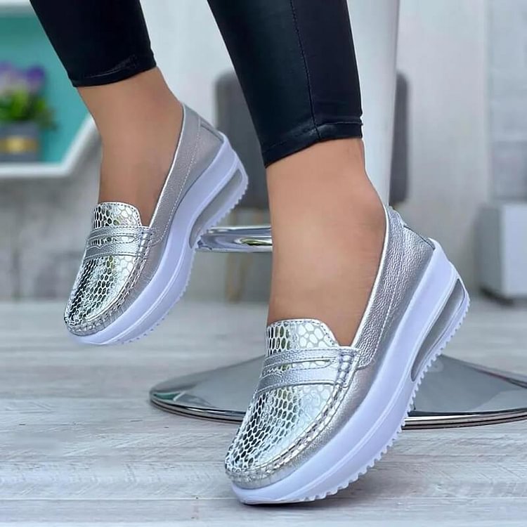 Women's Fashion Slip-on Platform Loafers