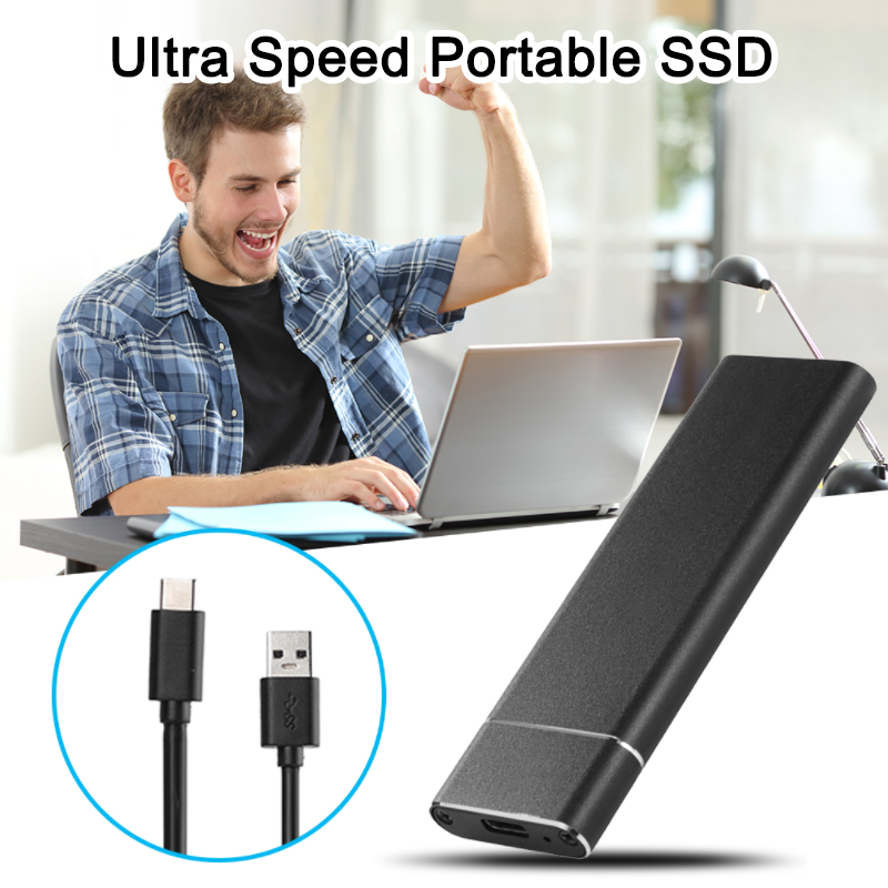 🎁Buy 1Get 1 Free Only Today🎁PORTABLE EXTERNAL SOLID STATE DRIVE, UP TO 1050MB/S, COMPATIBLE WITH PC, MAC, PS4 & XBOX