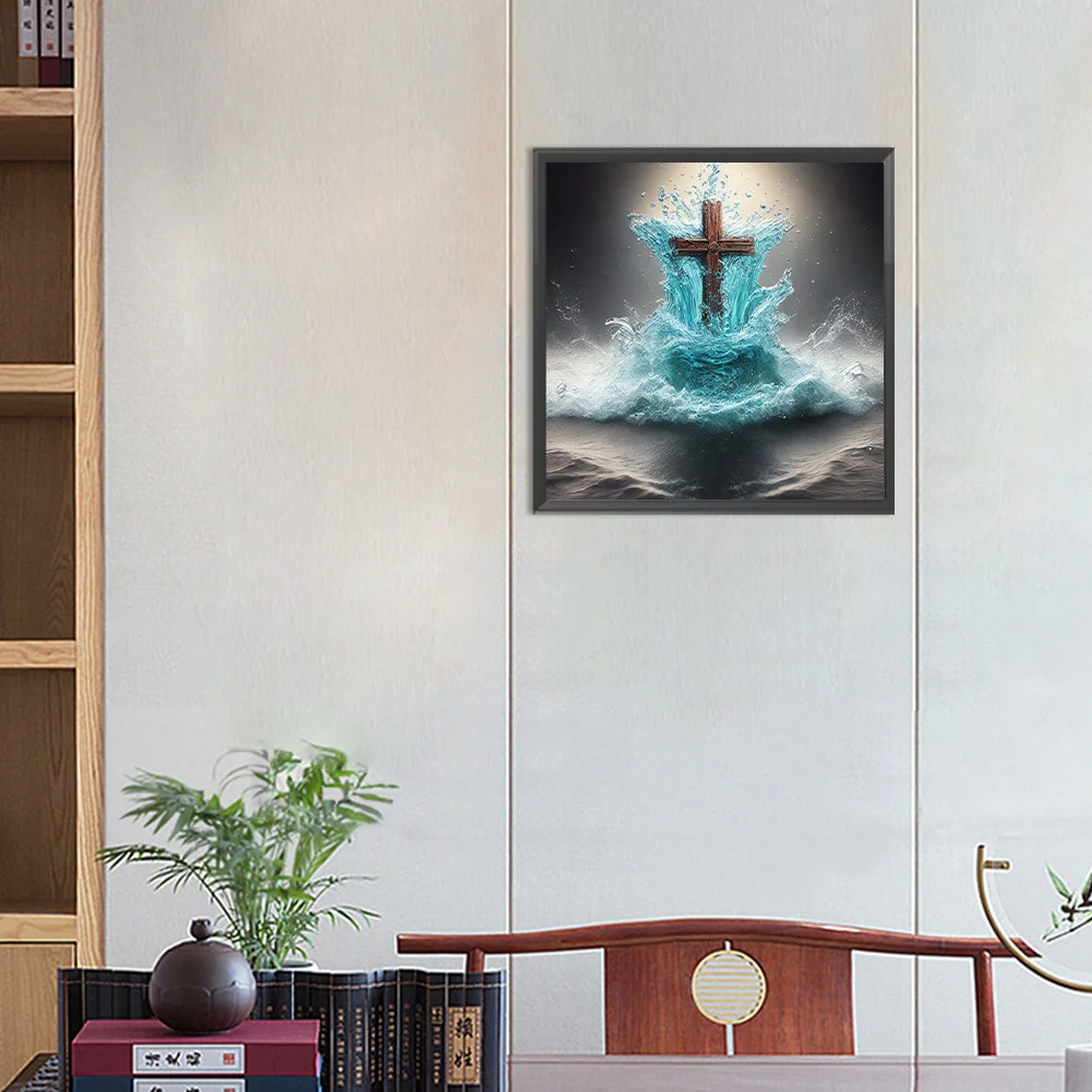 Diamond Painting - Full Round Drill - Crucifix(Canvas|30*30cm)