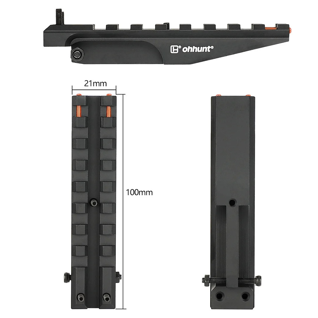 ohhunt Low Profile AK Rear Sight Rail Mount 