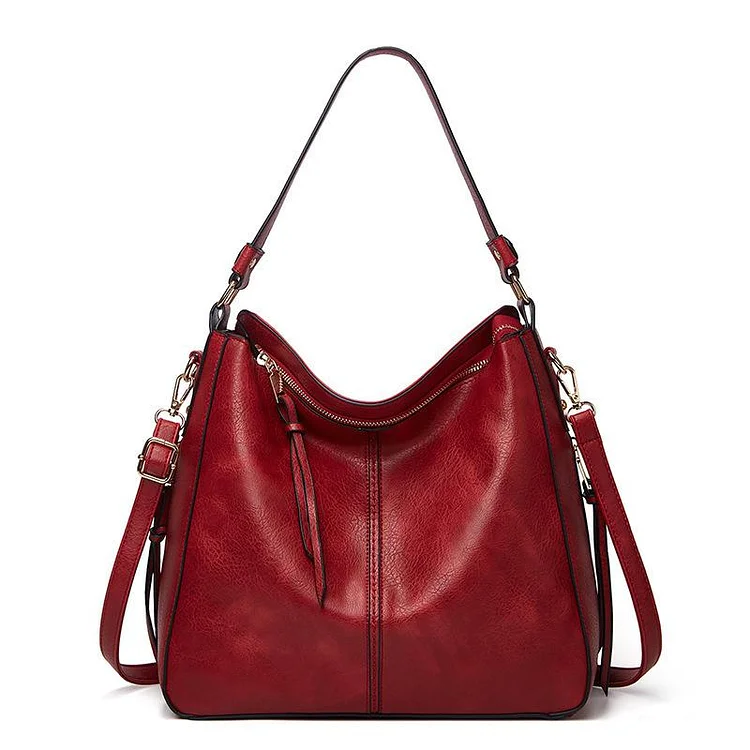 Retro Leather Bag With Large Capacity For Women