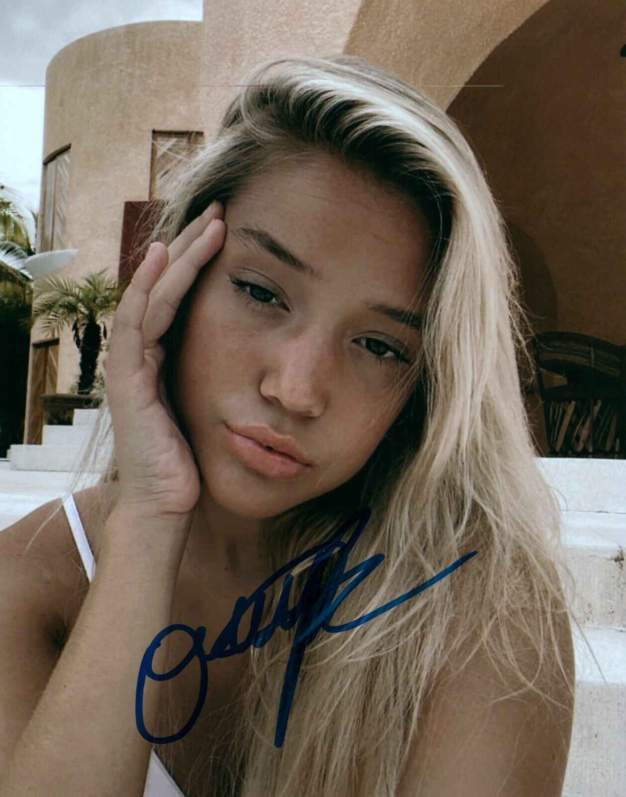 Olivia Ponton Tik Tok Cute Signed Autographed 8x10 Photo Poster painting Actress COA GC8