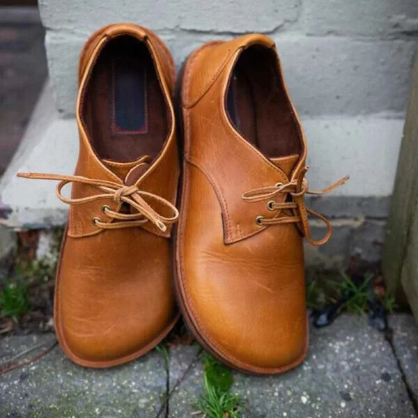 Chaussures plates confort à lacets pour femmes