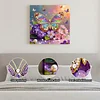 DIY Pearl Painting Butterfly for Home Decor with Frame(25x25cm)