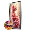 Flowers Cat - Diamond Painting - Full Round Drill (Canvas|40*70cm)