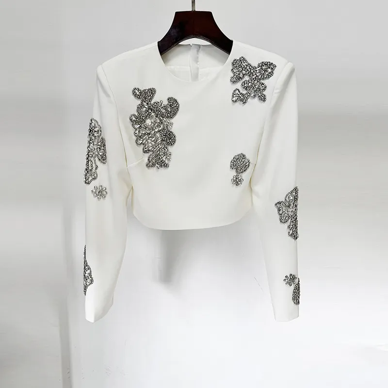 Nigikala Nigikala Star Fashion New Heavy Industry Nails Studded Short Top Long Half Skirt Set Two Sets