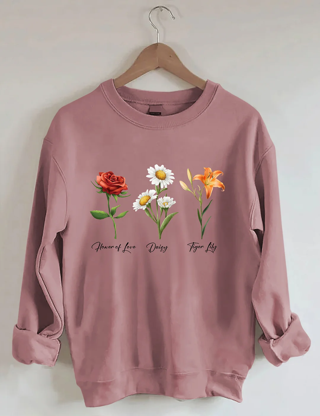 Flower Of Love Daisy Tiger Lily FDT Sweatshirt