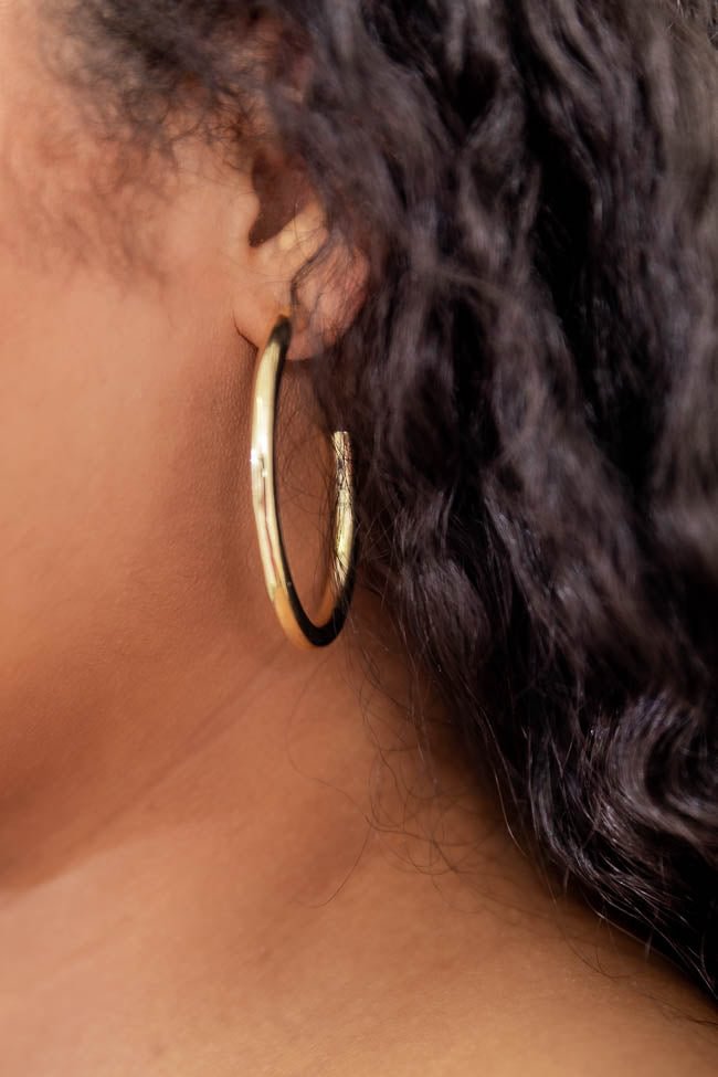 Brunch Date Gold Hoop Earrings shopify LILYELF