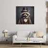 Raccoon-11CT Stamped Cross Stitch 40*40cm