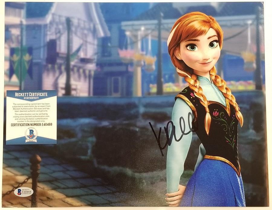 Actress KRISTEN BELL Signed 11x14 Photo Poster painting Frozen ANNA auto ~ Beckett BAS COA