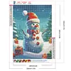 >SALE<5D DIY Full Round Drill Diamond Painting Snowy Windy Snowman Kit Decor 30x40cm