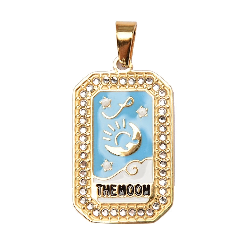 1 Piece 304 Stainless Steel Geometric Jewelry Accessories Pendant Chain