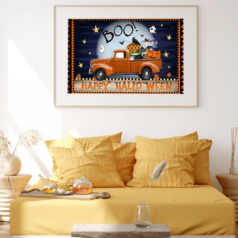 Happy Halloween 5D DIY Diamond Painting Kits Resin Full Round Home Wall Art