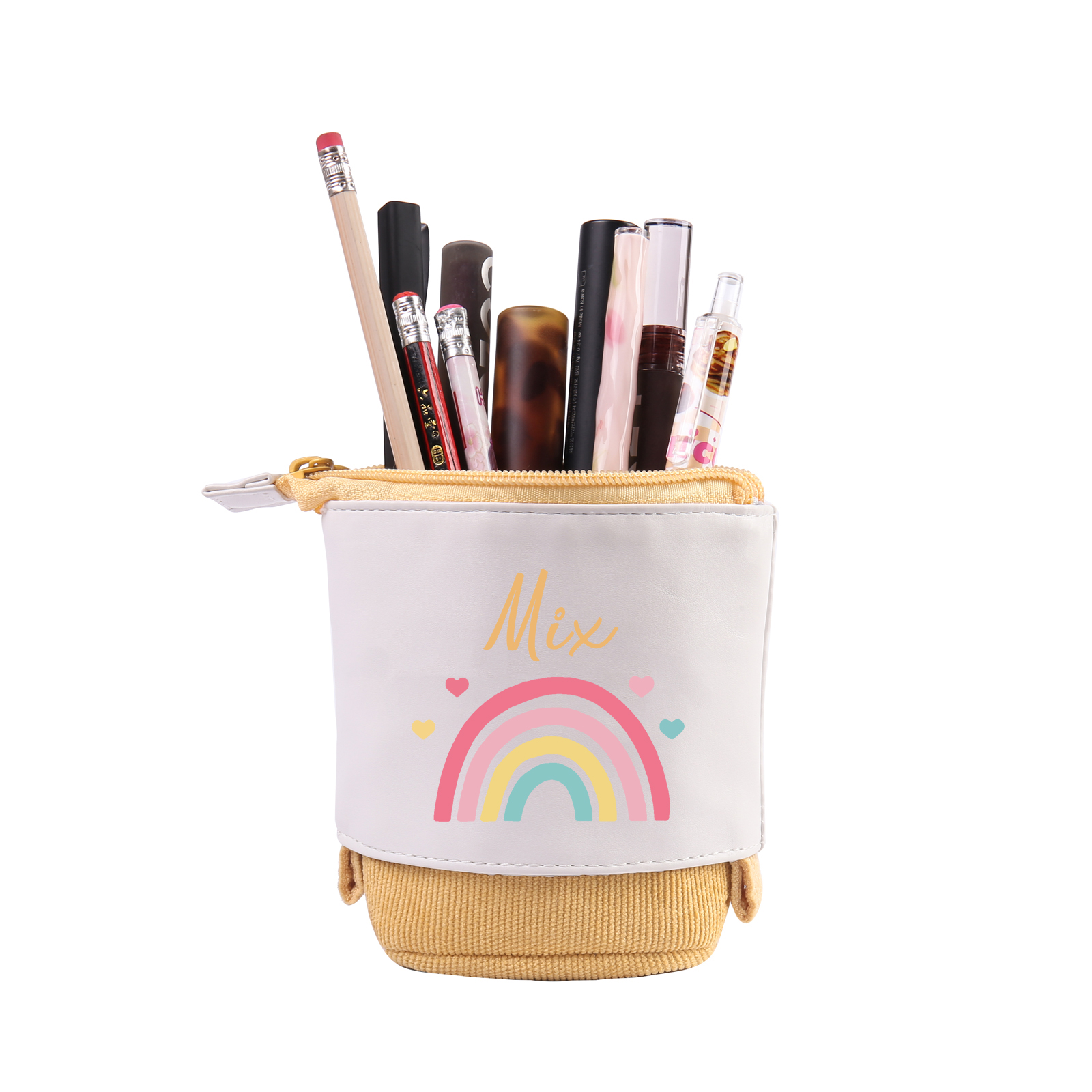 Astuccio per matite acrobaleno personalizzato con 1 nome regalo per scuola elementare bambini