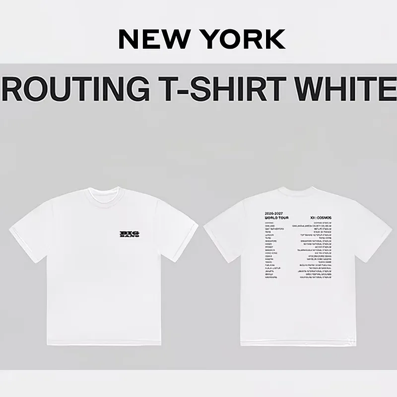 BIGBANG WORLD TOUR ＜XX : COSMOS＞ Long Sleeve White T-Shirt