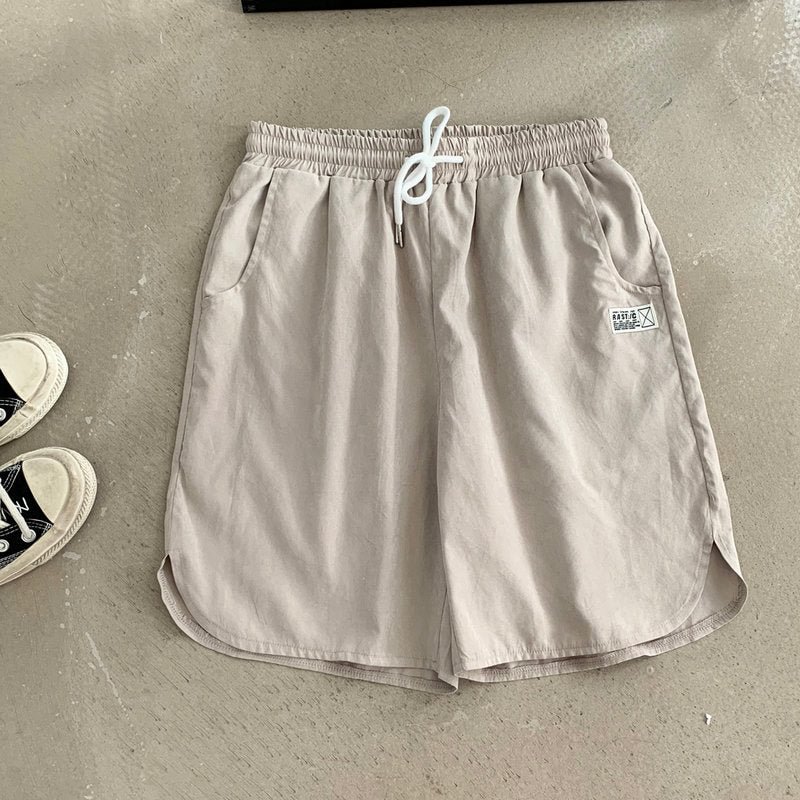 Solid Color Shorts Men 2020 Summer Beachwear Quick Dry Short Trousers Causal Drawstring Sweatpants Fashion Male Shorts Plus Size