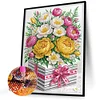 uk.everydayedeals Diamond Painting - Crystal Rhinestone - Flower Box
