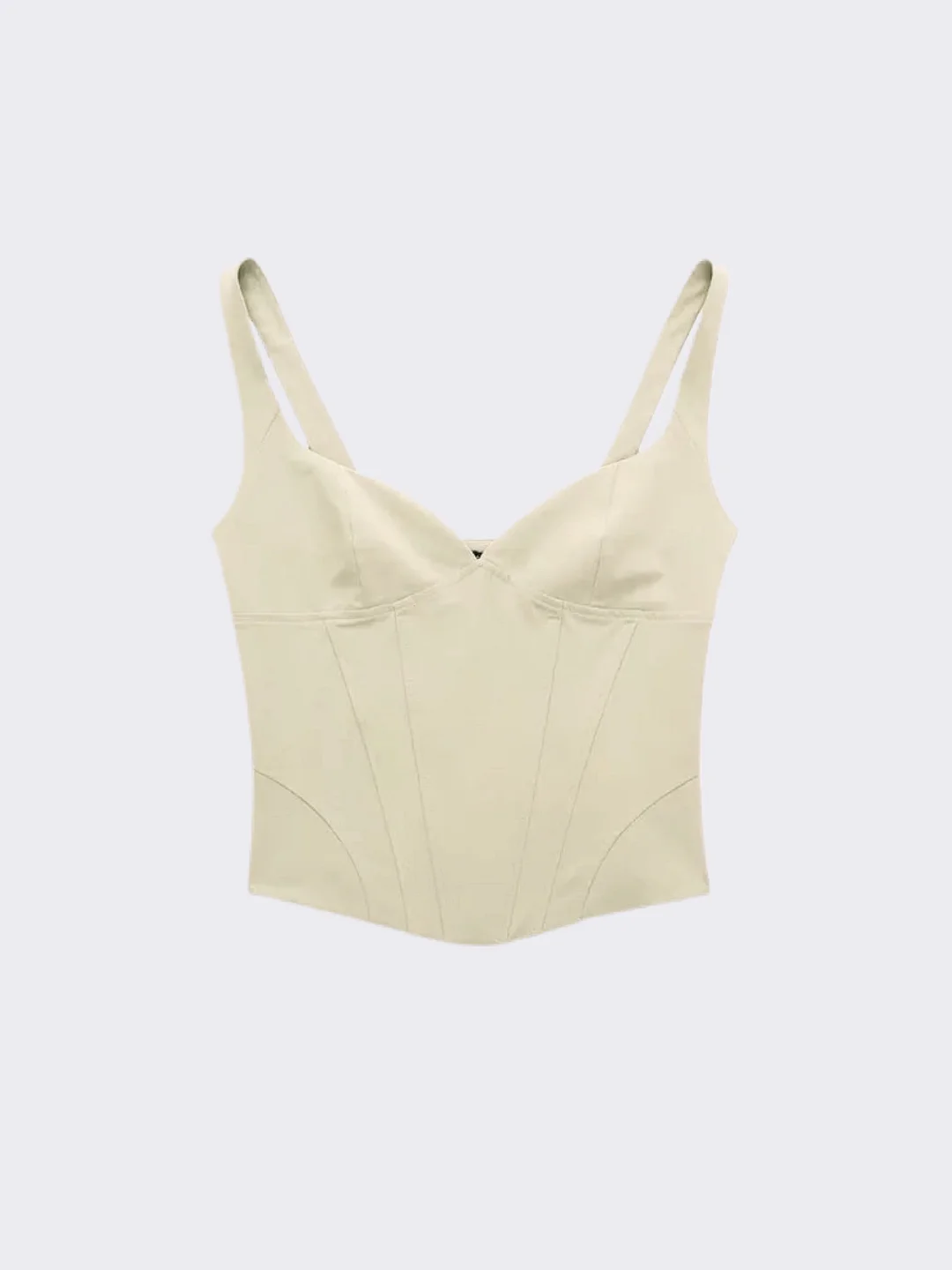 Stay Regal Bustier Top - Ivory