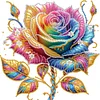 Rose-Peinture Diamant En Forme Sp&eacute;ciale-30*30CM