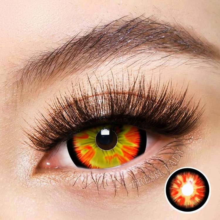 Freshlady Lycoris Radiata Red Full Sclera Crazy Contact Lenses