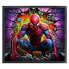 Spider Man Wall - 11CT Stamped Cross Stitch 50*45cm