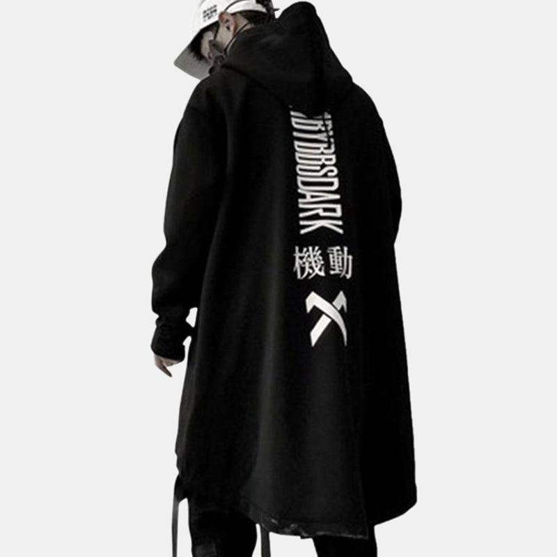 Letter Print Functional Coat
