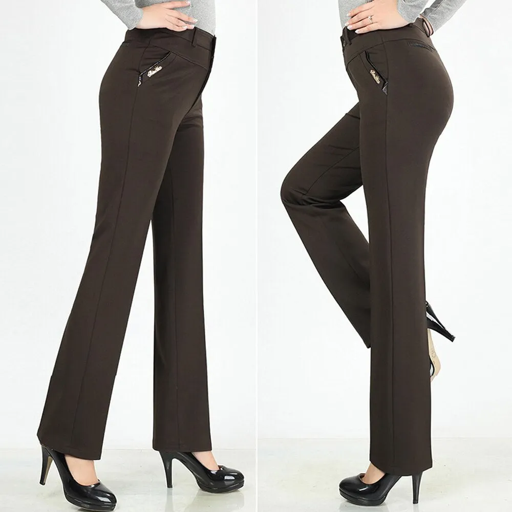 Women Trousers straight pants high waist casual female pantalon ladies pantolones female trousers plus size womens pants