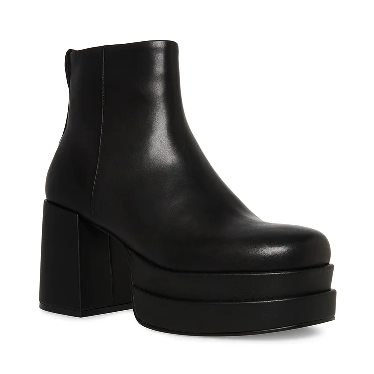 Custom Made Platform Boot Side Zipper Shoes Chunky Heel Ankle Boots |FSJ Shoes