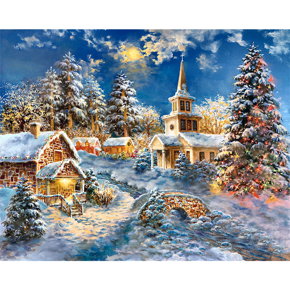 

Coming Christmas - Round Drill Diamond Painting - 50*40CM, 501 Original