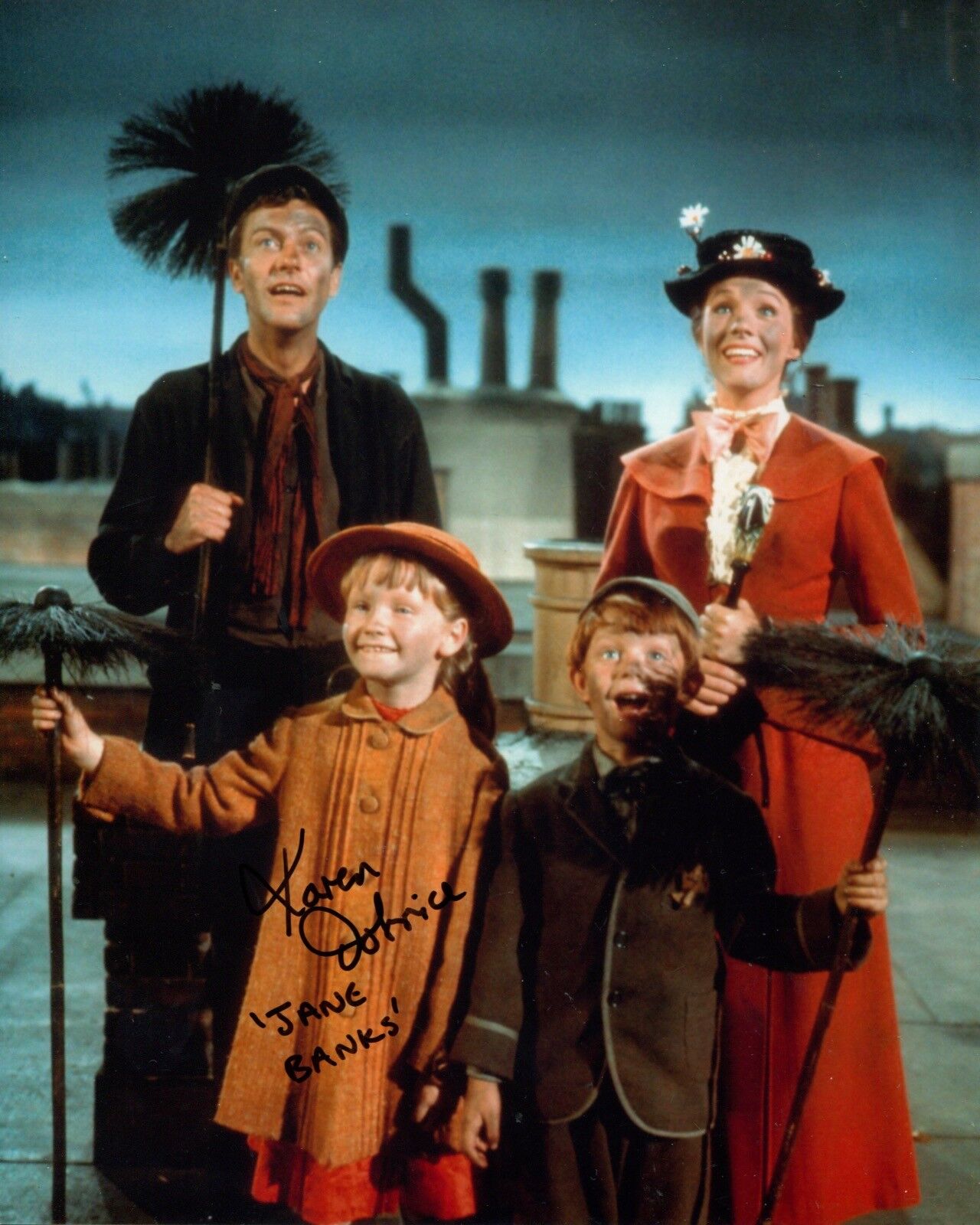 Karen Dotrice signed MARY POPPINS Disney movie 8x10 Photo Poster painting IMAGE No2 UACC DEALER