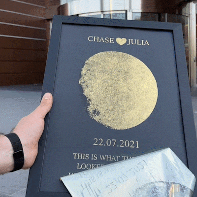 Customlikes Custom Art Real Moon Phase
