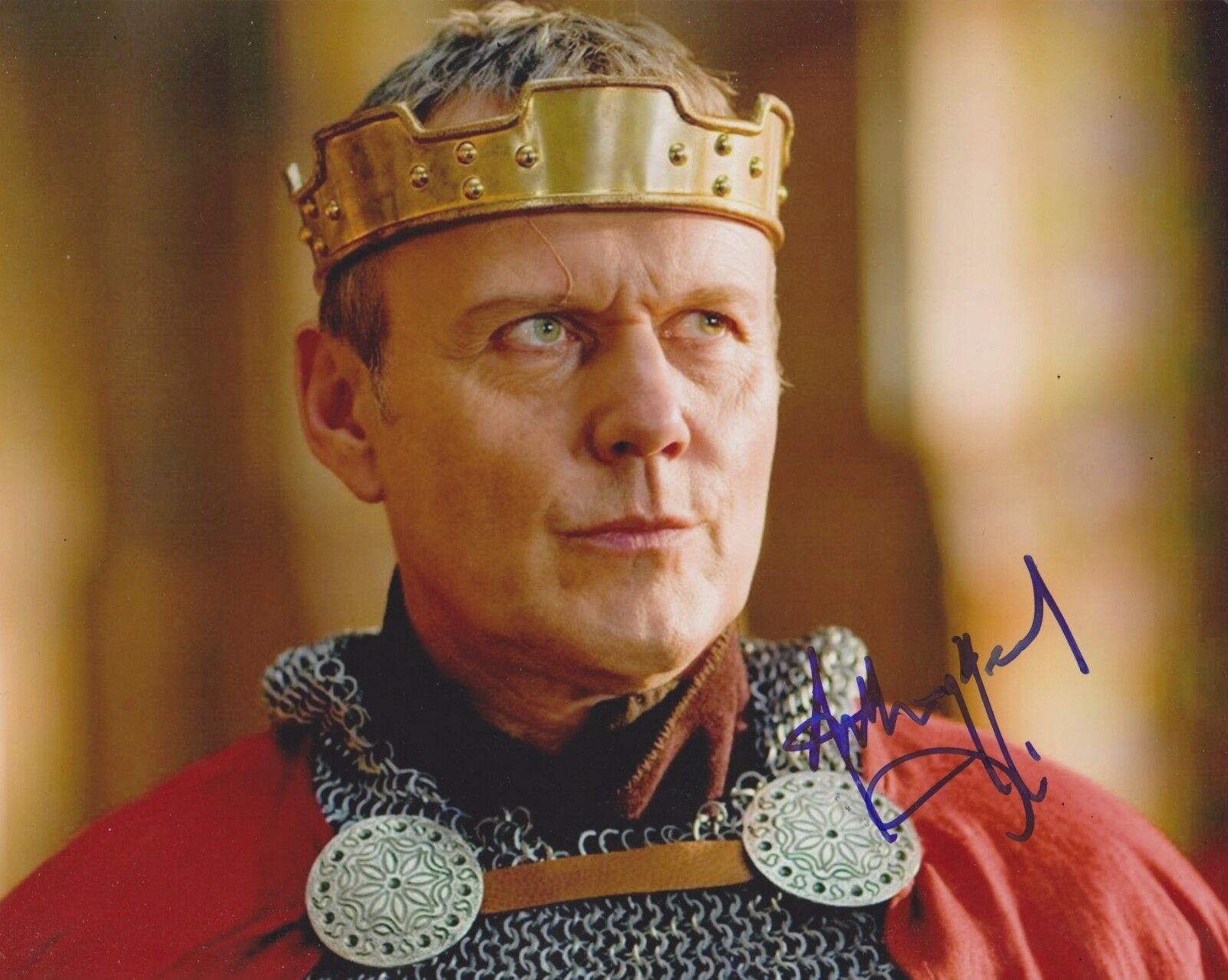 Anthony Head Signed Merlin 10x8 Photo Poster painting AFTAL