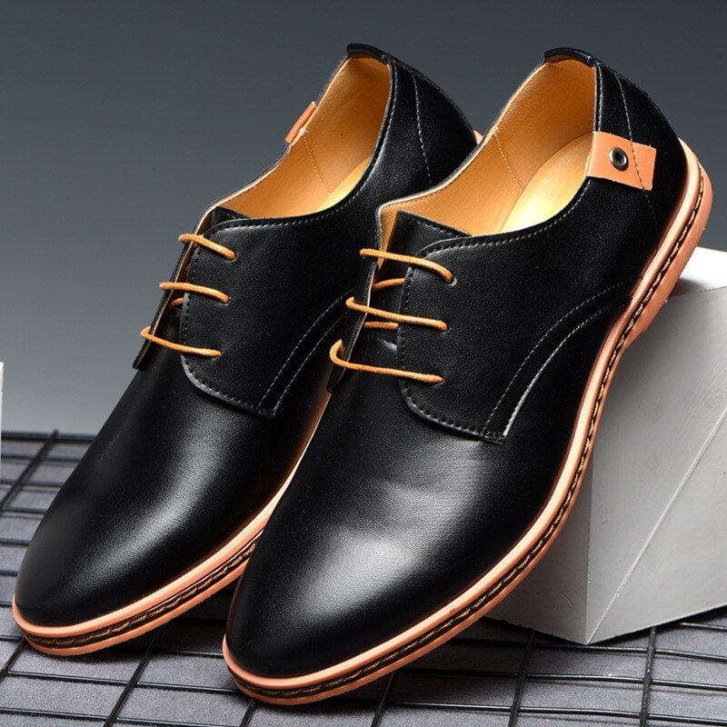Men Dress Shoes Classic Big Size Fashion Office Footwear High Quality Patent Leather Comfy Men Formal Shoes Brand Men Shoes
