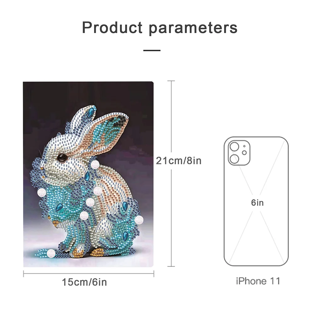 5D Diamond Mosaic Notebook 50 Pages DIY Journal A5 Chinese Zodiac