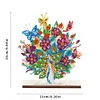 Diamond Painting Wooden Flower Peacock Desktop Ornament Home Decor