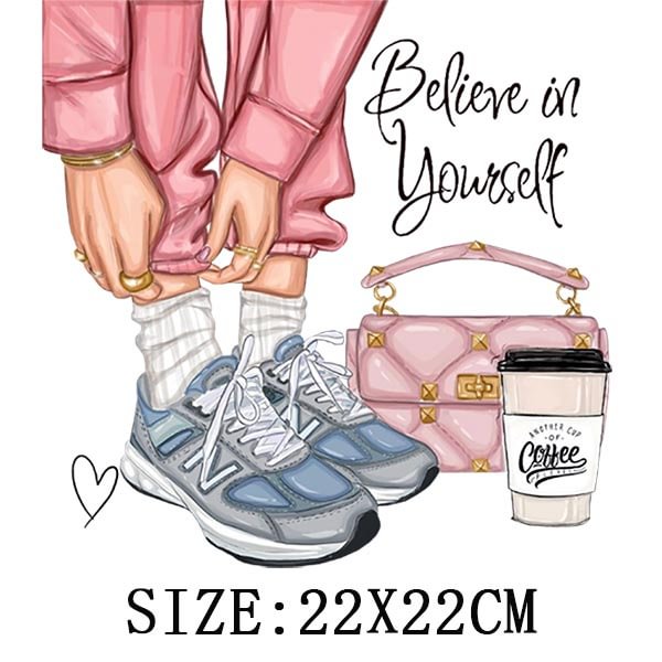 Beautiful Legs Thermal Stickers On T-shirt DIY Washable Iron On Transfers For Clothing Funny Design Patches On Clothes Appliqued