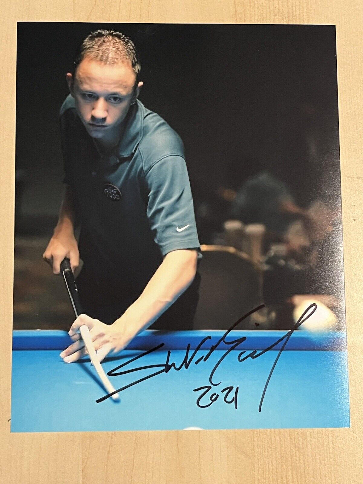 SHANE VAN BOENING HAND SIGNED AUTOGRAPHED 8x10 Photo Poster painting BILLIARDS LEGEND COA