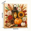 Happy Thanksgiving Day DIY 5D Diamond Painting Kit with Frame 25x25cm