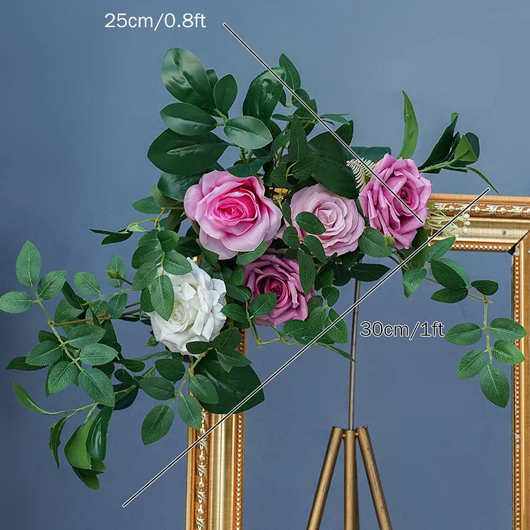 A8205 Luxury Wedding Stage Backdrop Flower Stand Floral Arrangement