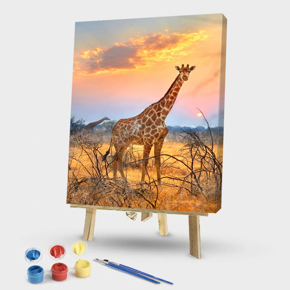 

40x50cm - Paint By Numbers Giraffe, 501 Original