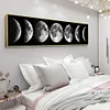 (US Only)Moon 5D DIY Full Drill Round Diamond Painting Kit for Home Wall Decor 115x30cm