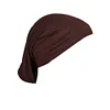 Plain Color Tube Base Cap High Elastic Women's Hijab Cap
