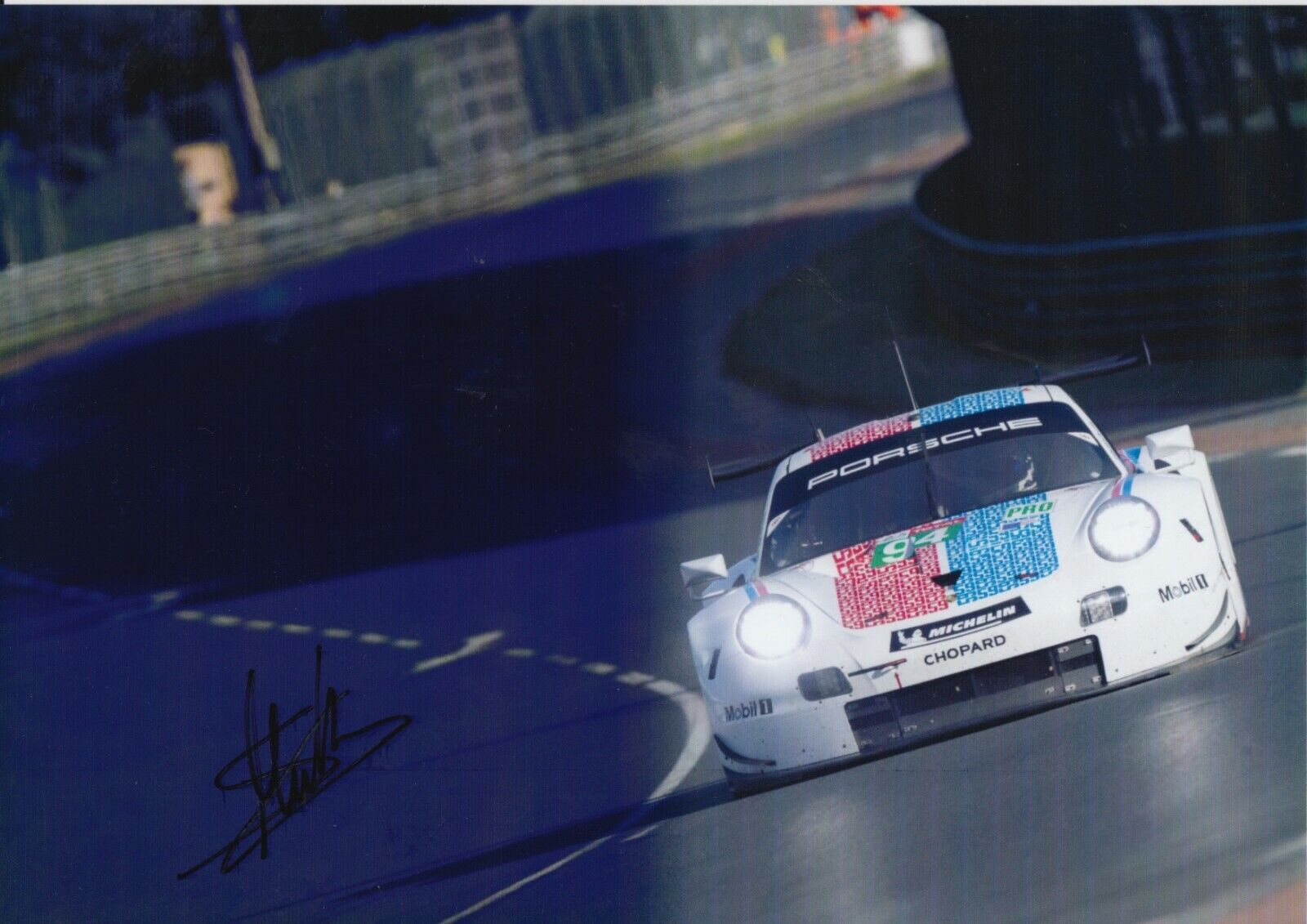 Sven Muller Hand Signed Porsche 12x8 Photo Poster painting 2019 Le Mans 1.