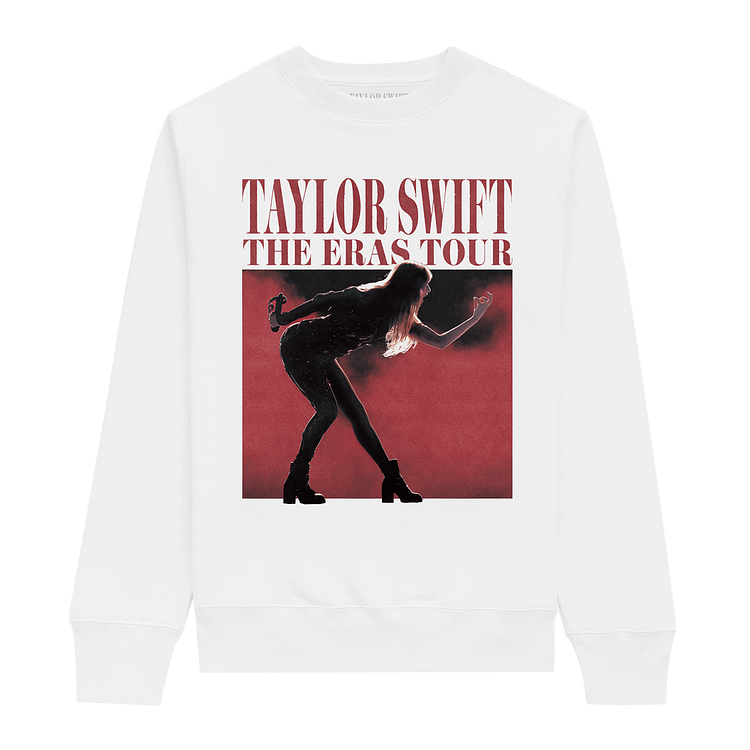 Taylor Swift The Eras Tour Photo White Crewneck midnights-track-list-taylor-swift-songs-midnight-taylor-swift
