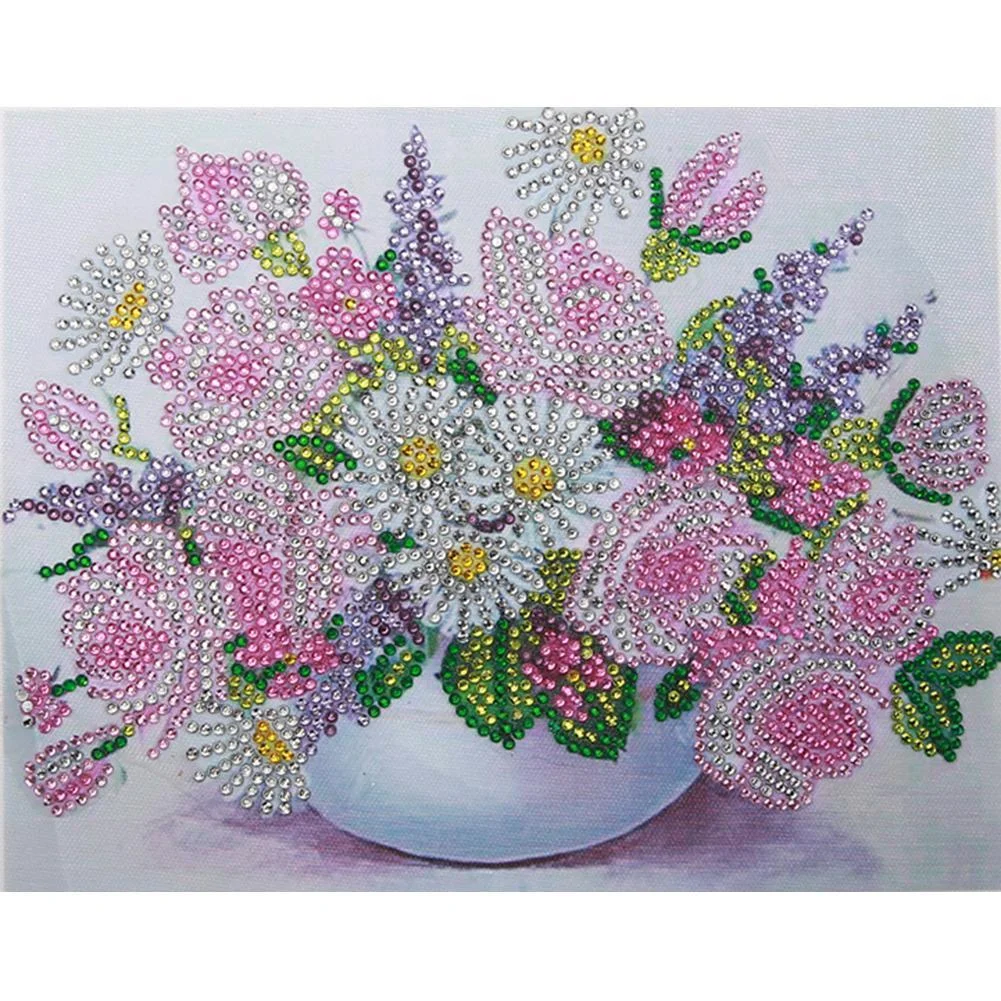 Diamond Painting - Special Shaped Drill - Flowers(30*25cm)
