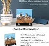 3D Sticky Note Paper Memo Pad,Fantasy Castle Office Notepad Desk Decoration DIY Creative Birthday Gift