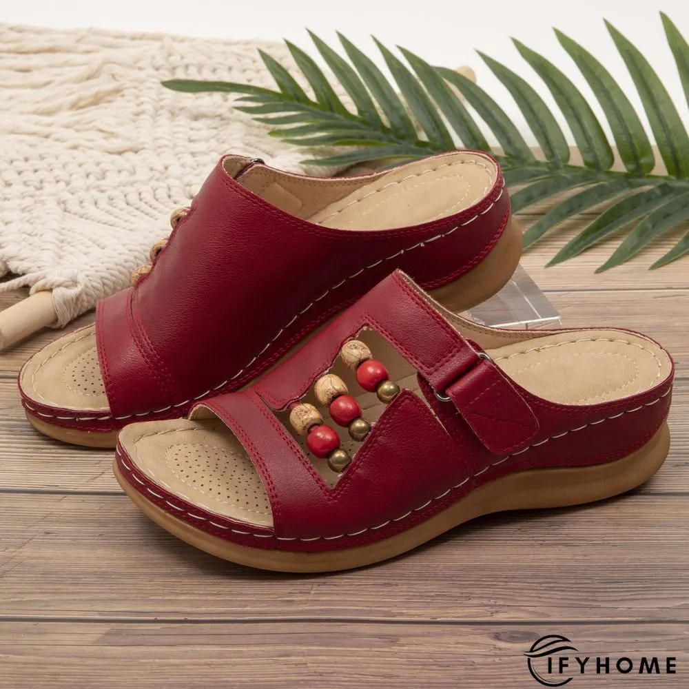 Leather Summer Slipper | IFYHOME
